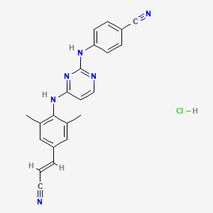 molecular formula C22H19ClN6 B1679339 Rilpivirine Hydrochloride CAS No. 700361-47-3
