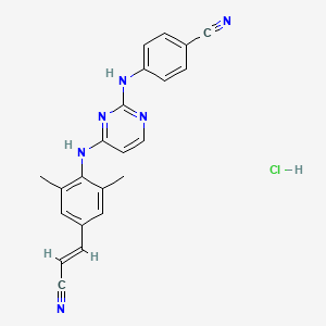 molecular formula C22H19ClN6 B1679339 Rilpivirine hydrochloride CAS No. 700361-47-3