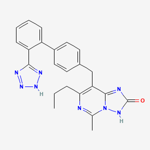 molecular formula C23H22N8O B1679340 Ripisartan CAS No. 148504-51-2