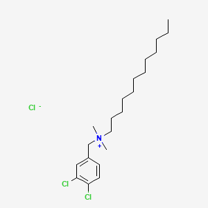 molecular formula C21H36Cl3N B1679342 (3,4-Dichlorobenzyl)dodecyldimethylammonium chloride CAS No. 102-30-7