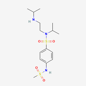 molecular formula C15H27N3O4S2 B1679345 Risotilide CAS No. 120688-08-6