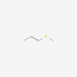 molecular formula C4H8S B167935 1-丙烯，1-(甲硫基)- CAS No. 10152-77-9