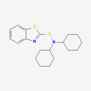 molecular formula C19H26N2S2 B1679363 N,N-dicyclohexyl-2-benzothiazolesulfenamide CAS No. 4979-32-2