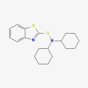 molecular formula C19H26N2S2 B1679363 N,N-Dicyclohexyl-2-benzothiazolesulfenamide CAS No. 4979-32-2