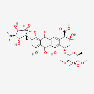 molecular formula C39H49NO16 B1679386 Nogalamycin CAS No. 1404-15-5