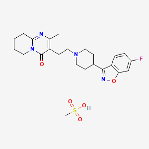 molecular formula C24H31FN4O5S B1679388 Risperidone mesylate CAS No. 666179-96-0