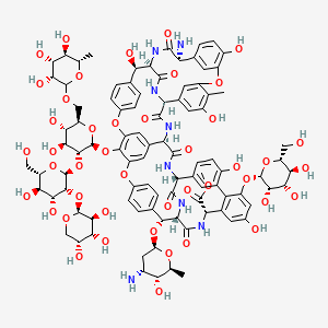 molecular formula C95H110N8O44 B1679390 Ristocetin CAS No. 1404-55-3