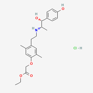 molecular formula C23H32ClNO5 B1679394 Ritobegron ethyl hydrochloride CAS No. 476333-91-2