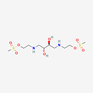 molecular formula C10H22N2O10S22- B1679395 Ritrosulfan CAS No. 4148-16-7