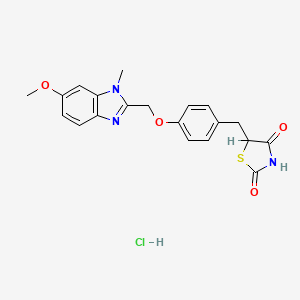 molecular formula C20H20ClN3O4S B1679397 Rivoglitazone hydrochloride CAS No. 299176-11-7