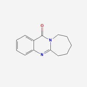 molecular formula C13H14N2O B1679411 7,8,9,10-tetrahydroazepino[2,1-b]quinazolin-12(6H)-one CAS No. 4425-23-4