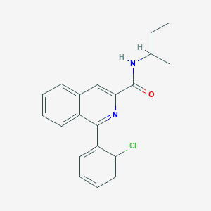 molecular formula C20H19ClN2O B1679418 N-sec-Butyl-1-(2-chlorophenyl)isoquinoline-3-carboxamide CAS No. 157809-85-3