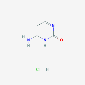 molecular formula C4H6ClN3O B167942 6-Aminopyrimidin-2(1H)-one hydrochloride CAS No. 1784-08-3
