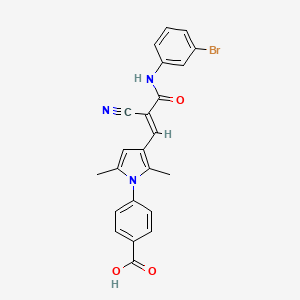 molecular formula C23H18BrN3O3 B1679420 RNPA1000 