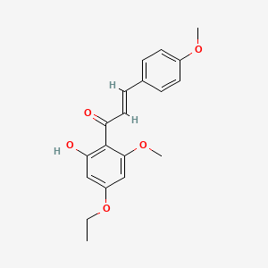 molecular formula C19H20O5 B1679433 4'-Ethoxy-2'-hydroxy-4,6'-dimethoxychalcone CAS No. 76554-66-0