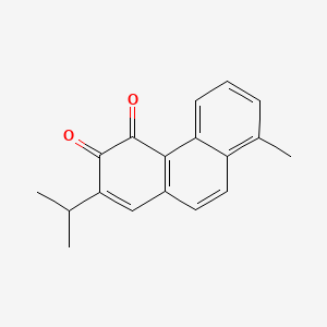 molecular formula C18H16O2 B1679434 2-Isopropyl-8-methylphenanthrene-3,4-dione CAS No. 87112-49-0