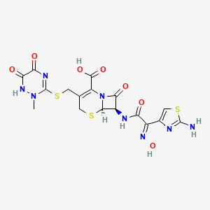 molecular formula C17H16N8O7S3 B1679442 Ro 14-1761 CAS No. 82502-19-0