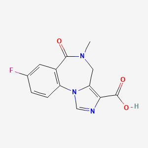 molecular formula C13H10FN3O3 B1679448 Flumazenil acid CAS No. 84378-44-9
