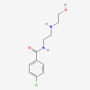 molecular formula C11H15ClN2O2 B1679450 4-Chloro-N-(2-((2-hydroxyethyl)amino)ethyl)benzamide CAS No. 111252-13-2
