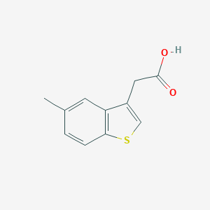 molecular formula C11H10O2S B167946 2-(5-Methyl-1-benzothiophen-3-yl)acetic acid CAS No. 1735-12-2