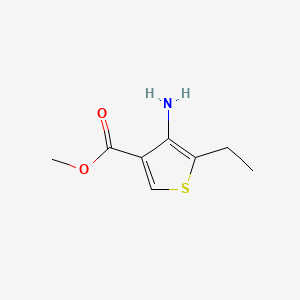 molecular formula C8H11NO2S B1679463 Methyl 4-amino-5-ethyl-3-thiophenecarboxylate CAS No. 81741-99-3