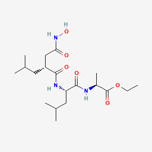 molecular formula C19H35N3O6 B1679480 [[1-[N-Hydroxy-acetamidyl]-3-methyl-butyl]-carbonyl-leucinyl]-alanine ethyl ester CAS No. 112105-54-1