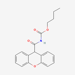 molecular formula C19H19NO4 B1679490 butyl 9H-xanthene-9-carbonylcarbamate CAS No. 302841-89-0