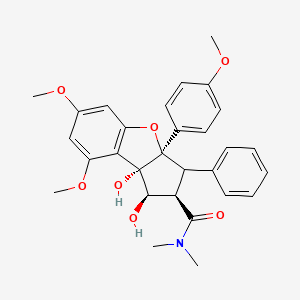 molecular formula C29H31NO7 B1679497 Rocaglamide CAS No. 84573-16-0