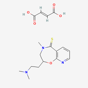 molecular formula C17H23N3O5S B1679499 Rocastine fumarate CAS No. 91833-50-0