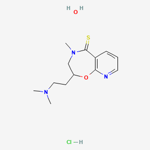 molecular formula C13H22ClN3O2S B1679500 Rocastine hydrochloride CAS No. 99617-35-3