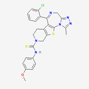 molecular formula C26H23ClN6OS2 B1679501 Rocepafant CAS No. 132579-32-9