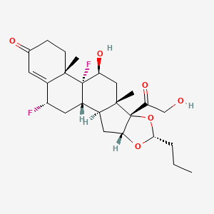 molecular formula C25H34F2O6 B1679504 Rofleponide CAS No. 144459-70-1