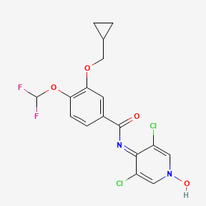 molecular formula C17H14Cl2F2N2O4 B1679506 roflumilast N-oxide CAS No. 292135-78-5