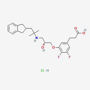 molecular formula C25H32ClF2NO4 B1679520 Ronacaleret Hydrochloride CAS No. 702686-96-2