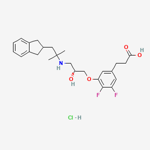 molecular formula C25H32ClF2NO4 B1679520 Ronacaleret hydrochloride CAS No. 702686-96-2
