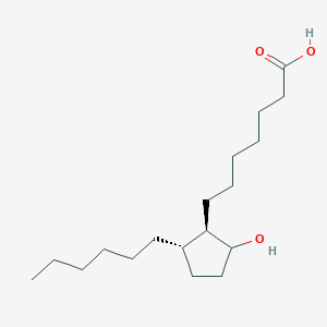 molecular formula C18H34O3 B1679534 7-[(1S,2R)-2-hexyl-5-hydroxycyclopentyl]heptanoic acid CAS No. 56695-65-9