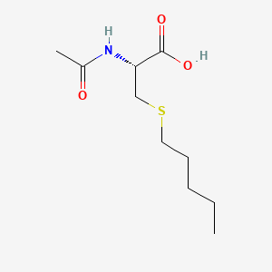 B1679549 Pentylmercapturic acid CAS No. 35985-42-3