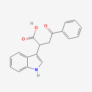 molecular formula C18H15NO3 B1679551 2-(1H-吲哚-3-基)-4-氧代-4-苯基丁酸 CAS No. 6266-66-6