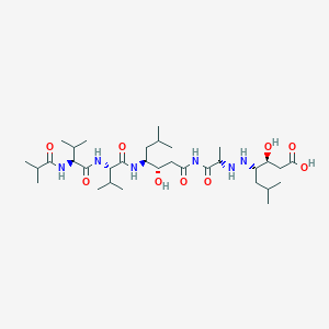 molecular formula C33H61N5O9 B1679555 Pepsinostreptin CAS No. 51724-57-3