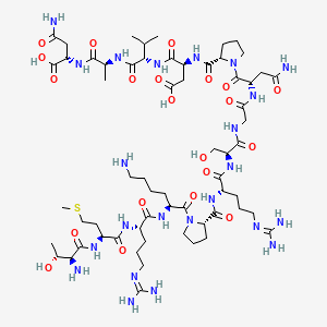 B1679559 Peptide 78 CAS No. 132116-62-2