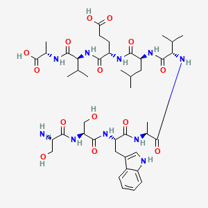 molecular formula C44H68N10O14 B1679560 Peptide pva CAS No. 114472-81-0