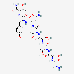 B1679562 Peptide T amide CAS No. 113021-67-3