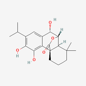 molecular formula C20H26O5 B1679572 迷迭香酚 CAS No. 80225-53-2