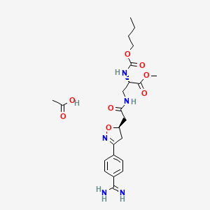 molecular formula C23H33N5O8 B1679590 Roxifiban Acetate CAS No. 176022-59-6