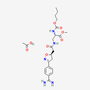 molecular formula C23H33N5O8 B1679590 Roxifiban acetate CAS No. 176022-59-6