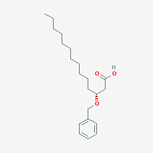 molecular formula C21H34O3 B016796 (r)-3-苄氧基十四酸 CAS No. 87357-67-3