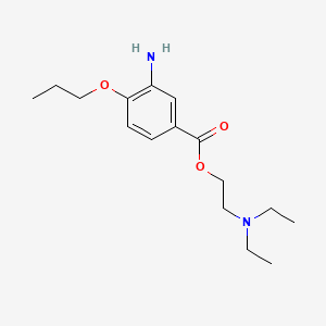 molecular formula C16H26N2O3 B1679620 丙帕卡因 CAS No. 499-67-2