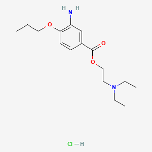 molecular formula C16H27ClN2O3 B1679621 Proparacaine hydrochloride CAS No. 5875-06-9