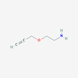 molecular formula C5H9NO B1679623 2-(2-丙炔氧基)乙胺 CAS No. 122116-12-5
