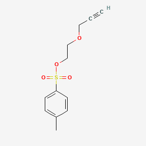 molecular formula C12H14O4S B1679627 2-(Prop-2-yn-1-yloxy)ethyl 4-methylbenzenesulfonate CAS No. 145916-41-2